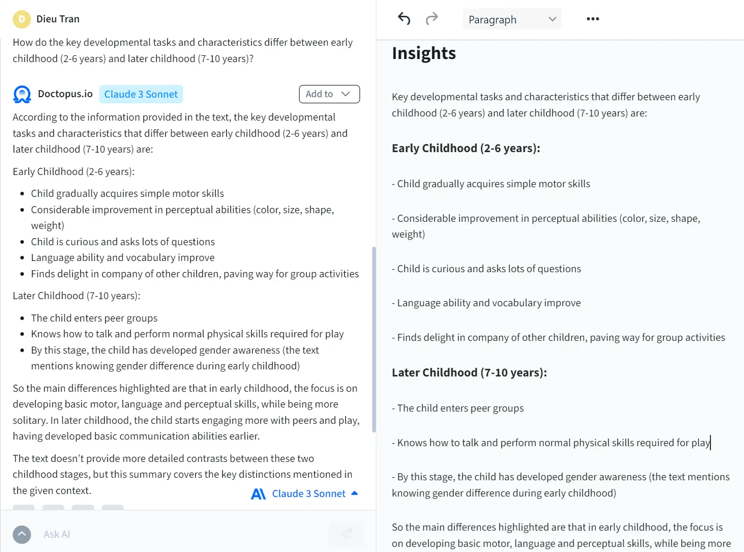 Organize insights on Doctopus while analyzing documents